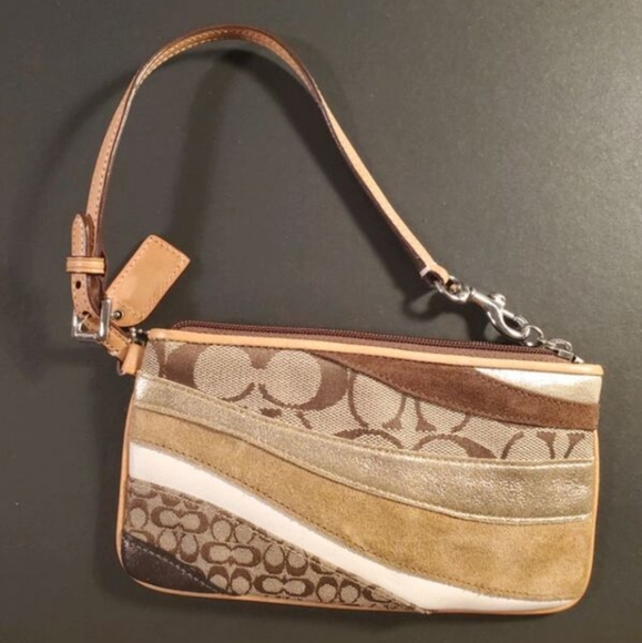 COACH - SUEDE WRISTLET - Picture 2 of 8